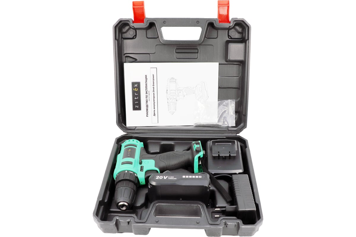 Аккумуляторная дрель-шуруповерт Zitrek Greenpower 20-Li 063-4076 ...