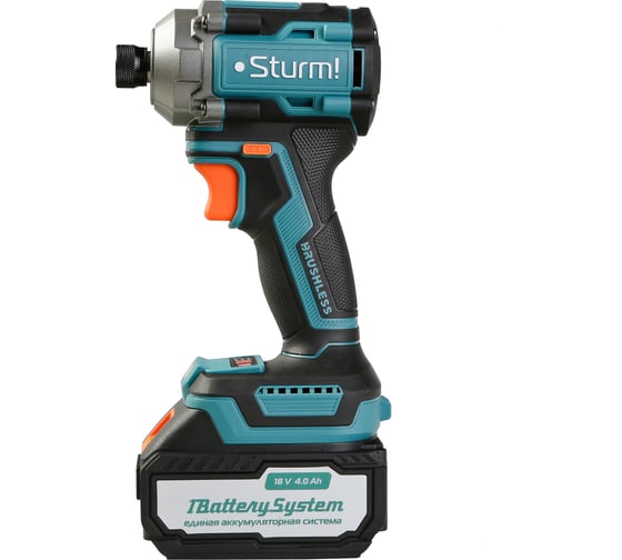 Винтоверт ударный Sturm б/щ, 18В, 1BatterySystem, 250Нм, 1/4, 1x4.0Ач, кейс CD250H