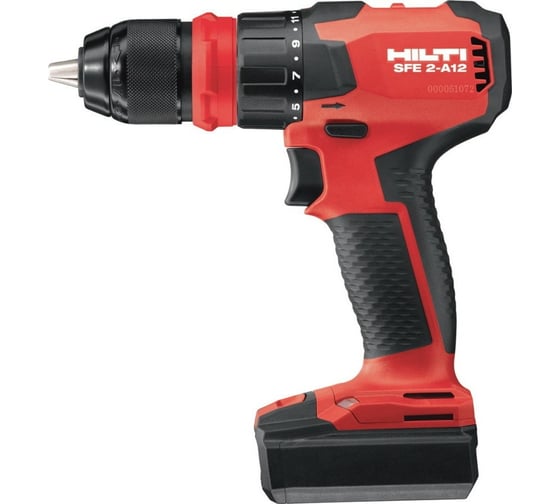 Комплект HILTI: аккумуляторная дрель-шуруповерт SFЕ 2-A12 + аккумулятор B12/2.6 + зарядное устройство C 4/12-50 3729367