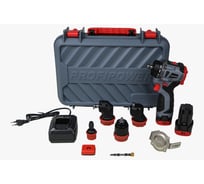 Аккумуляторный бесщеточный шуруповерт Profipower Комби BL-161C (16В, 40Нм, Li-ion 2шт, 2.0Ач, 2 скорости, 0.8-10мм, З/У, в кейсе) E0249