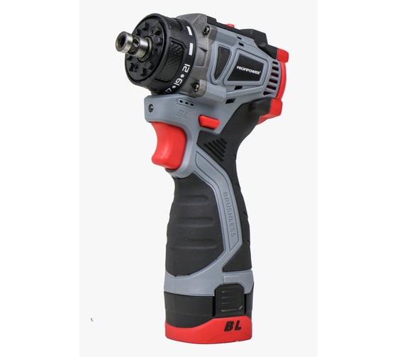 Аккумуляторный бесщеточный шуруповерт Profipower Комби BL-161C (16В, 40Нм, Li-ion 2шт, 2.0Ач, 2 скорости, 0.8-10мм, З/У, в кейсе) E0249