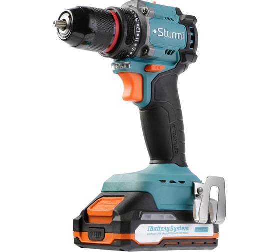 Дрель аккумуляторная Sturm 18В, 1BatterySystem, 60Нм, 2x2.0Ач, кейс CD1860BL