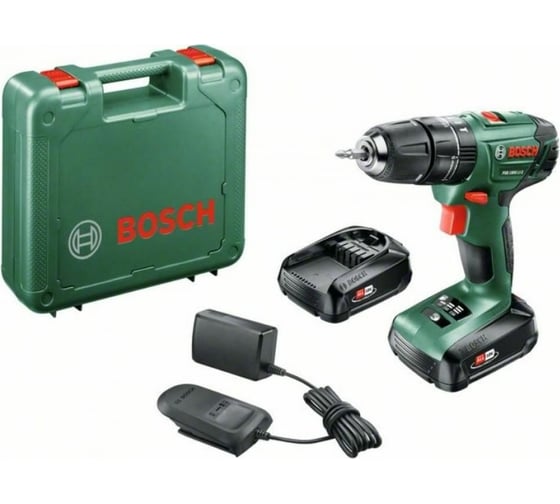 Ударная аккумуляторная дрель-шуруповерт Bosch PSB 1800 LI-2 06039A330L