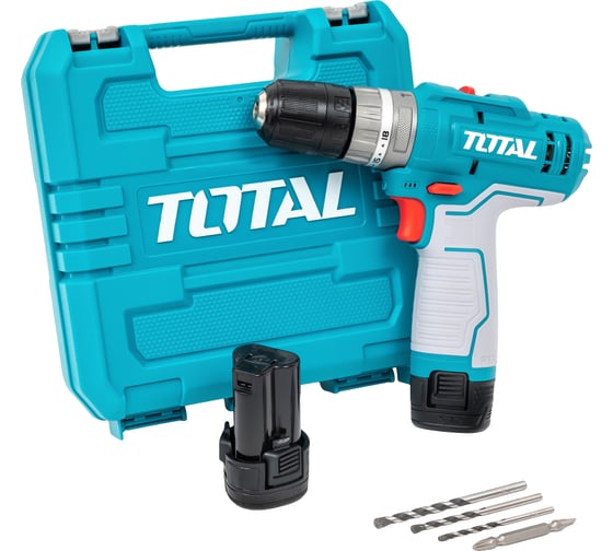 Аккумуляторная дрель-шуруповерт 12В 20Нм TOTAL TIDLI12202