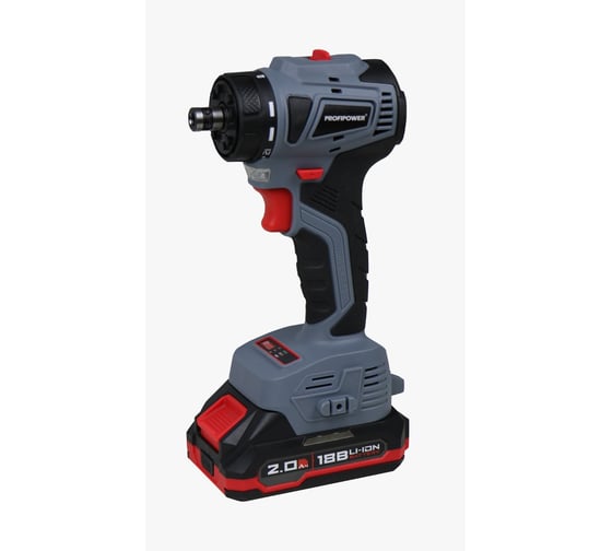 Аккумуляторный бесщеточный шуруповерт со сменными насадками Profipower MKBL-18BM (18В, 45Нм, Li-ion-2шт, 2.0Ач, 0,8-10мм, бита, З/У,в кейсе) E0250