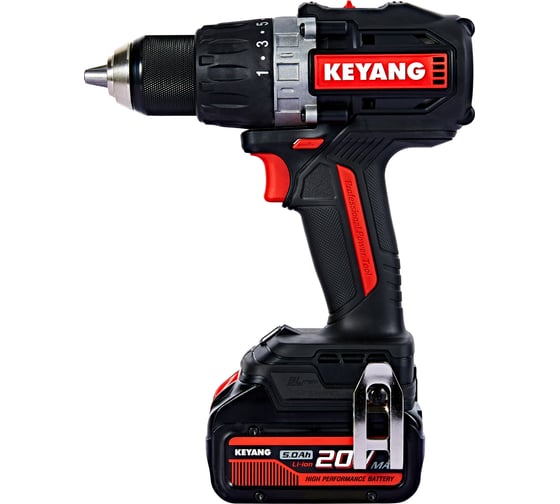 Аккумуляторная дрель-шуруповерт KEYANG DD20BLH-100E (Set) 1