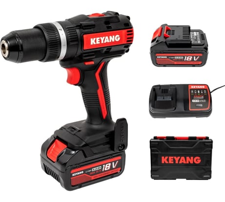 Аккумуляторная ударная дрель-шуруповерт KEYANG 2 АКБ 5 А*ч DM20BLA-70C (Set)