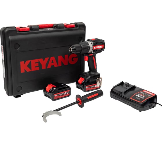 Аккумуляторная ударная дрель-шуруповерт KEYANG 2 АКБ 5 А*ч DM20BLH-100E (Set) 1