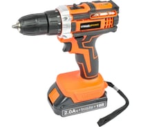 Дрель аккумуляторная СПЕЦ ПРОМО БДА-18-П, новый дизайн, 18В, 2 акк 2/0Ач, Li-lon, 0-350/0-1450 об/мин, 30 Нм, резиновые накладки на корпусе, кейс, 4160