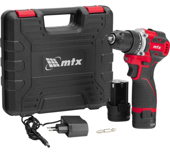 Дрель-шуруповерт аккумуляторная бесщеточная MTX CDB-BL-12, Li-Ion, 12 В 26184