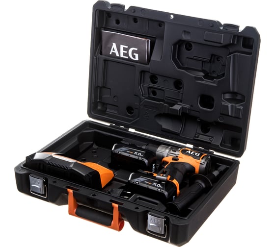 Бесщеточная аккумуляторная ударная дрель-шуруповерт AEG 18В BSB18C3BL-502C 4935478939
