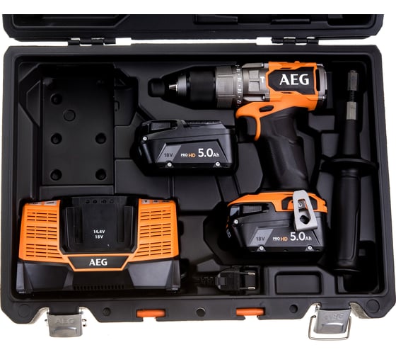 Бесщеточная аккумуляторная ударная дрель-шуруповерт AEG 18В BSB18C3BL-502C 4935478939
