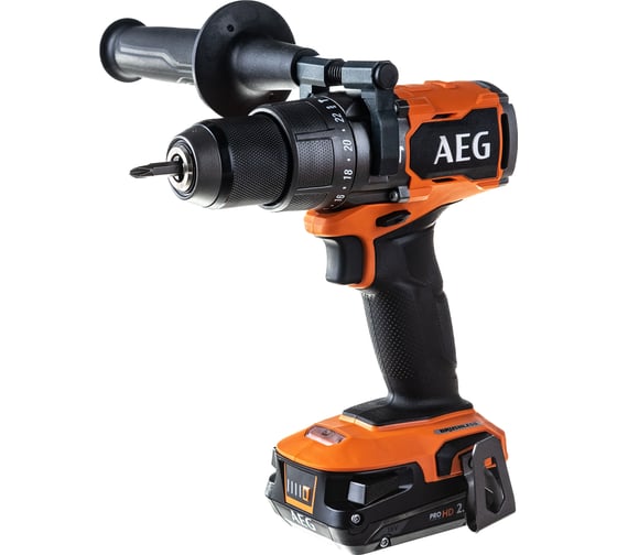 Бесщеточная аккумуляторная ударная дрель-шуруповерт AEG 18В BSB18C3BL-X02C 4935478937 2