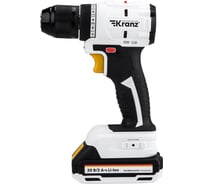 Дрель-шуруповерт бесщеточная аккумуляторная Kranz Li-Ion, 20В, 55 Нм, 2 акк. х 2Ач, в кейсе KR-PT-055