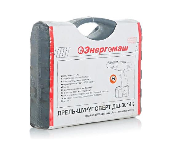 Аккумуляторная дрель Энергомаш ДШ-3014К