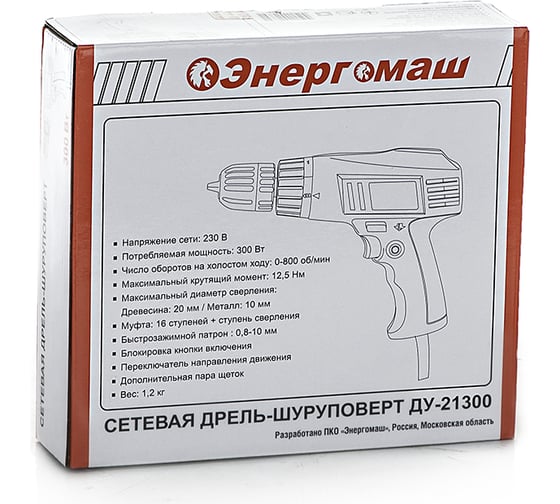 Сетевой шуруповерт Энергомаш ДУ-21300