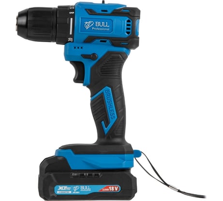 Аккум. дрель-шуруповерт SR 1804 Xcase XLTpro БЕСЩЕТ., Импульс., 18 В, 45 Н*м, 2x2 А*ч, з/у 2 А BULL 1329881 ЦЗ-0022324399
