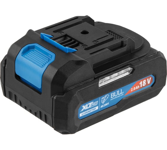 Аккуммуляторная дрель-шуруповерт BULL SR 1804 Xcase XLTpro БЕСЩЕТ., Импульс., 18 В, 45 Н*м, 2x2 А*ч, з/у 2 А 1329881