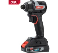 Винтоверт ударный аккумуляторный DELI 200Нм DE-QZ20-1D2 (2АКБ + ЗУ, 20В х 4Ач, 3600 об/мин, 3600 уд/мин) 164344