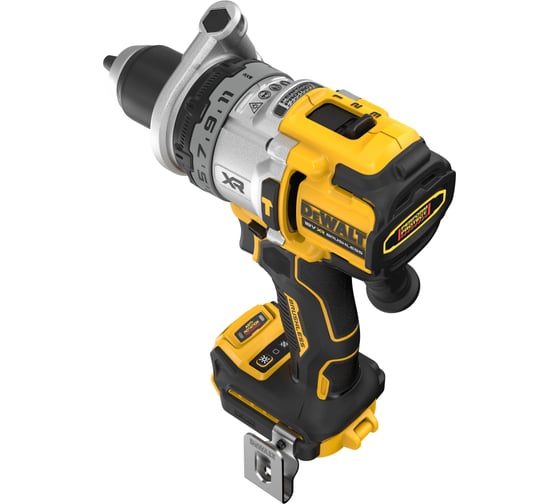 Ударная дрель-шуруповерт Dewalt DCD1007H2T, 18 В, 2250 об/мин, 38250 уд/мин, с 2 АКБ 5 Ач и ЗУ, в кейсе TSTAK DCD1007H2T-QW