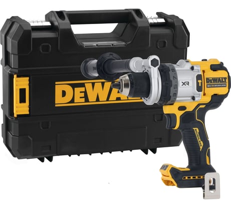 Ударная дрель-шуруповерт Dewalt DCD1007NT, 18 В, 2250 об/мин, 38250 уд/мин, без АКБ и ЗУ, в кейсе TSTAK DCD1007NT-XJ