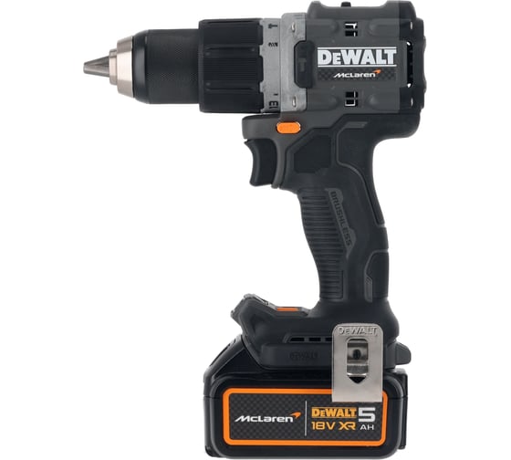 Ударная дрель-шуруповерт Dewalt McLaren Limited Edition DCD85MP2T, 18 В, 2000 об/мин, с 2 АКБ 5 Ач и ЗУ, в кейсе TSTAK DCD85MP2T-QW