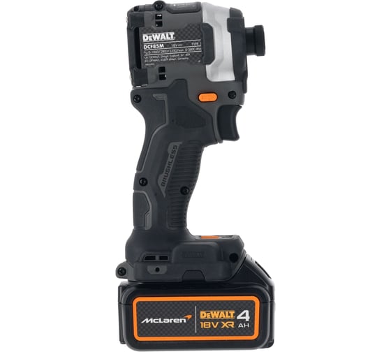 Шуруповерт Dewalt McLaren Limited Edition DCF85MM2T, 18 В, 205 Нм, 3800 уд/мин, с 2 АКБ 4 Ач и ЗУ, в кейсе TSTAK DCF85MM2T-QW