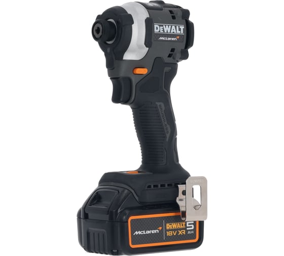 Шуруповерт Dewalt McLaren Limited Edition DCF85MP2T, 18 В, 205 Нм, 3800 уд/мин, с 2 АКБ 5 Ач и ЗУ, в кейсе TSTAK DCF85MP2T-QW