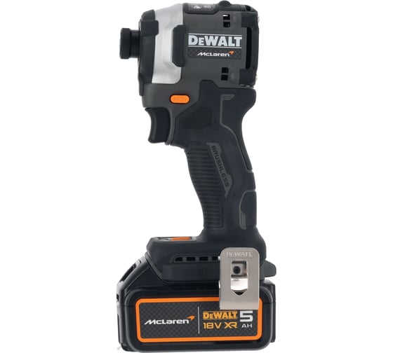 Шуруповерт Dewalt McLaren Limited Edition DCF85MP2T, 18 В, 205 Нм, 3800 уд/мин, с 2 АКБ 5 Ач и ЗУ, в кейсе TSTAK DCF85MP2T-QW