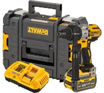 Ударная дрель-шуруповерт Dewalt DCD996x1, 18 В, 2250 об/мин, 38250 уд/мин, с АКБ 9 Ач и ЗУ, в кейсе TSTAK DCD996X1-QW