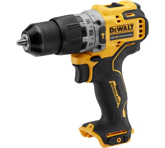 Ударная дрель-шуруповерт Dewalt DCD706D2, 12 В, 1500 об/мин, 25500 уд/мин, с 2 АКБ 2 Ач и ЗУ, в кейсе TSTAK DCD706D2-QW