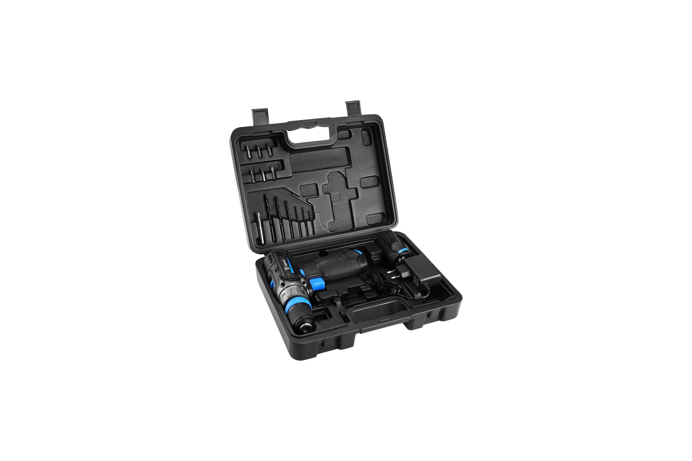 Аккумуляторная дрель-шуруповерт DEKO DKCD12V PRO в кейсе co съемным патроном + оснастка 13 шт, 12В, 2x1.5Ач 083-1004 — фото 3