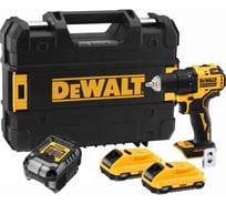 Аккумуляторная дрель-шуруповерт Dewalt DCD708L2T, 18 В, 1650 об/мин, с 2 АКБ 3 Ач и ЗУ, в кейсе TSTAK DCD708L2T-QW