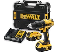 Аккумуляторная дрель-шуруповерт Dewalt DCD777M2T, 18 В, 1750 об/мин, с 2 АКБ 4 Ач и ЗУ, в кейсе TSTAK DCD777M2T-QW