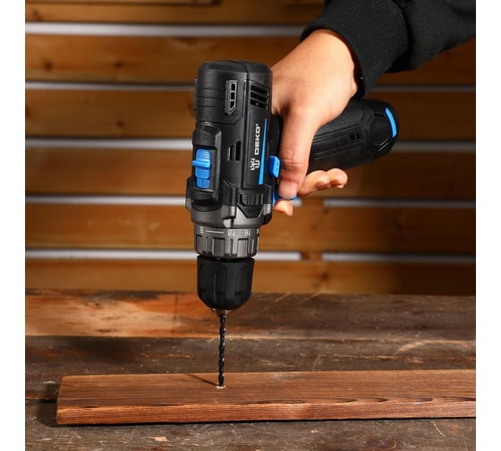 Аккумуляторная дрель-шуруповерт DEKO DKCD12, 12В, 1x1.5Ач 083-1121