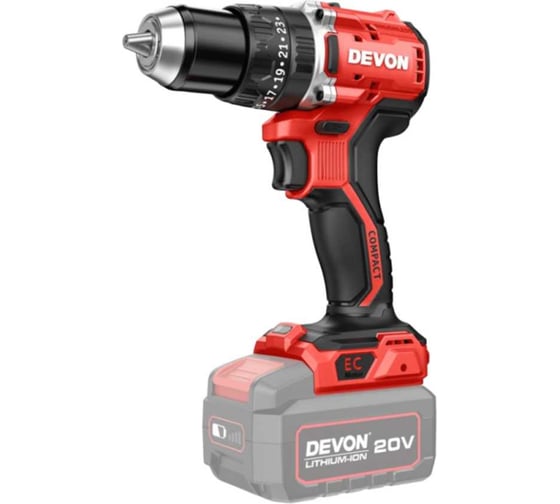 Аккумуляторный шуруповерт DEVON без аккумулятора и ЗУ 5203-Li-20