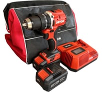 Аккумуляторная ударная дрель-шуруповерт DEVON 2 АКБ 4 Ач, З/У, сумка, 5205-LI-20-SET