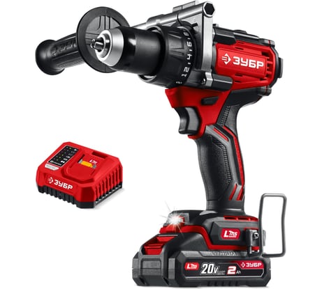 Бесщеточная дрель-шуруповерт ЗУБР 20 В, 165 Н·м, 1 АКБ LMS (2 А·ч) ДБ-165-21