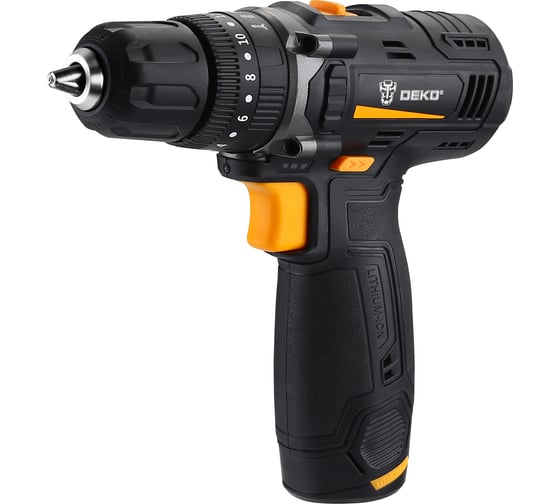 Дрель-шуруповерт ударная аккумуляторная DEKO GCD12DU 12В, 1x1.5Ач 063-4039