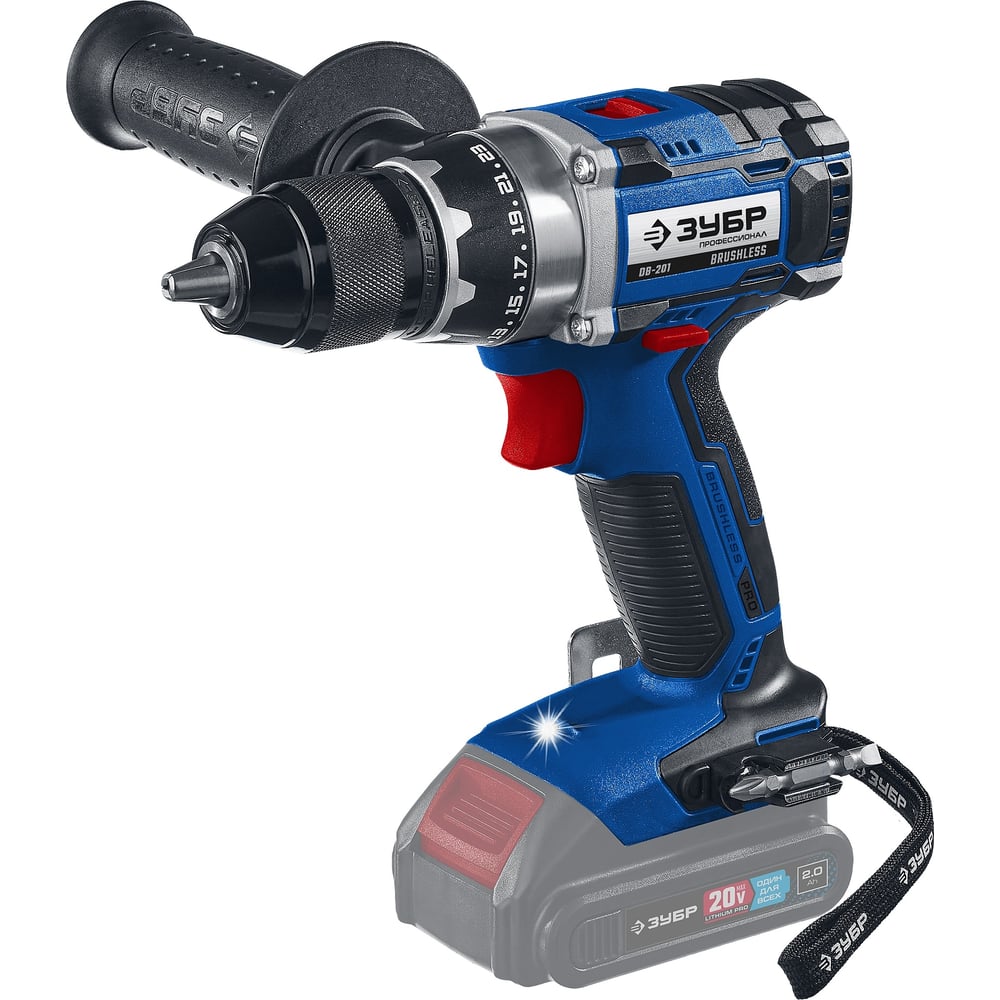 Бесщеточная дрель-шуруповерт ЗУБР Профессионал DB-201 - выгодная цена ...