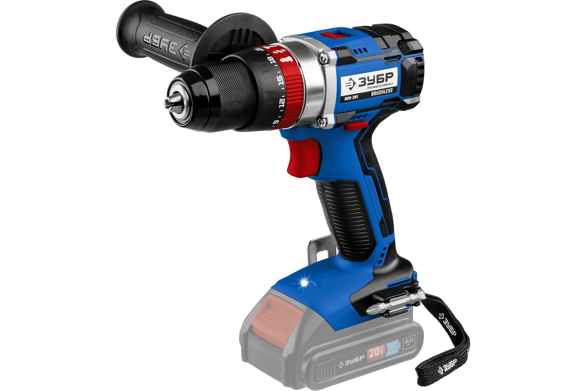 Бесщеточная ударная дрель-шуруповерт ЗУБР Профессионал DBS-201 ...