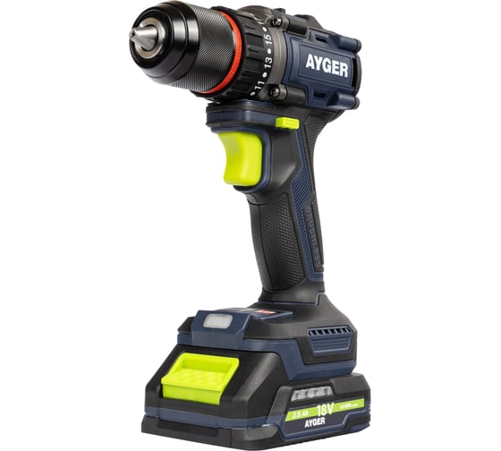 Аккумуляторный бесщеточный шуруповерт AYGER AP20BL2-70 1