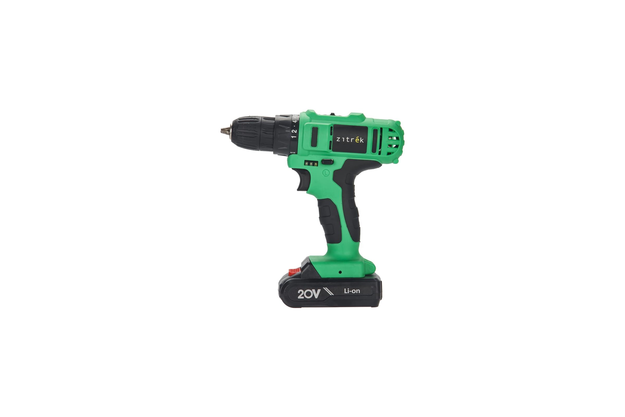 Аккумуляторная дрель-шуруповерт Zitrek Green 20-Li Plus, 20В, 2x2