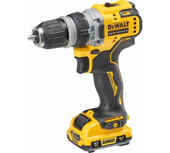 Дрель-шуруповерт Dewalt 12 В XR с набором из 4-х насадок DCD703L2T-QW