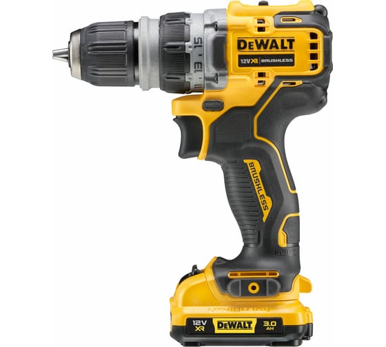 Дрель-шуруповерт Dewalt 12 В XR с набором из 4-х насадок DCD703L2T-QW