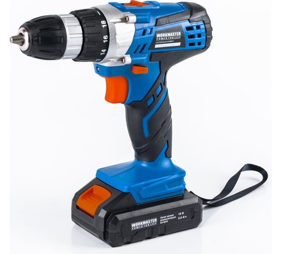 Аккумуляторная дрель-шуруповерт WorkMaster АШ-18М