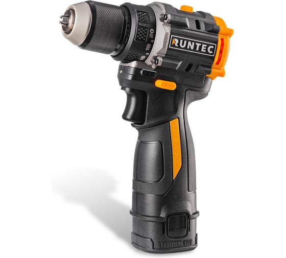 Дрель-шуруповерт аккумуляторная RUNTEC PRO 10 мм, 16В, 2*2Ач, 50Нм RT-ID123 1