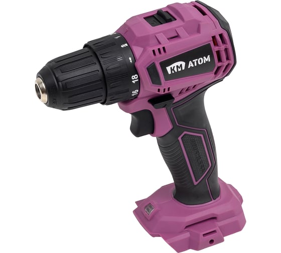Дрель-шуруповерт аккумуляторная КМ АТОМ 18 В без АКБ и ЗУ СТМ CD-185BL
