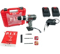 Дрель аккумуляторная P.I.T. (18В, 30Нм, 2ск., 2 Li-Ion акк. 1,5Ач, быстрозарядое устр-во, кейс) PSR18-D1 NEW