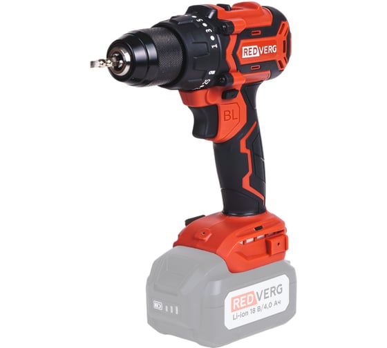 Шуруповерт аккумуляторный бесщеточный RD-S18BLC/U2 (без акк, без з/у) REDVERG 00006686434 1